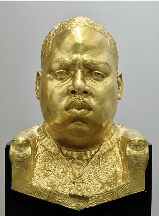 Golden B.I.G Portrait Bust by Sherwin Banfield