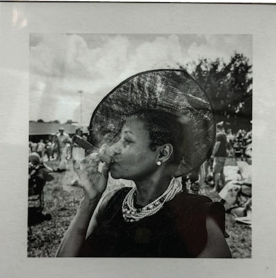 Kentucky Derby, Lady with a cigar by Dante Bowen